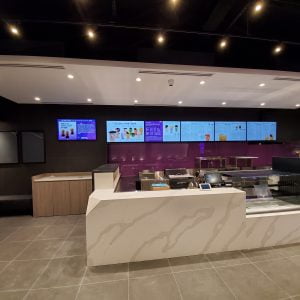 fully equiped restaurant desk