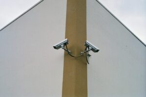Cameras part of a security camera system installation
