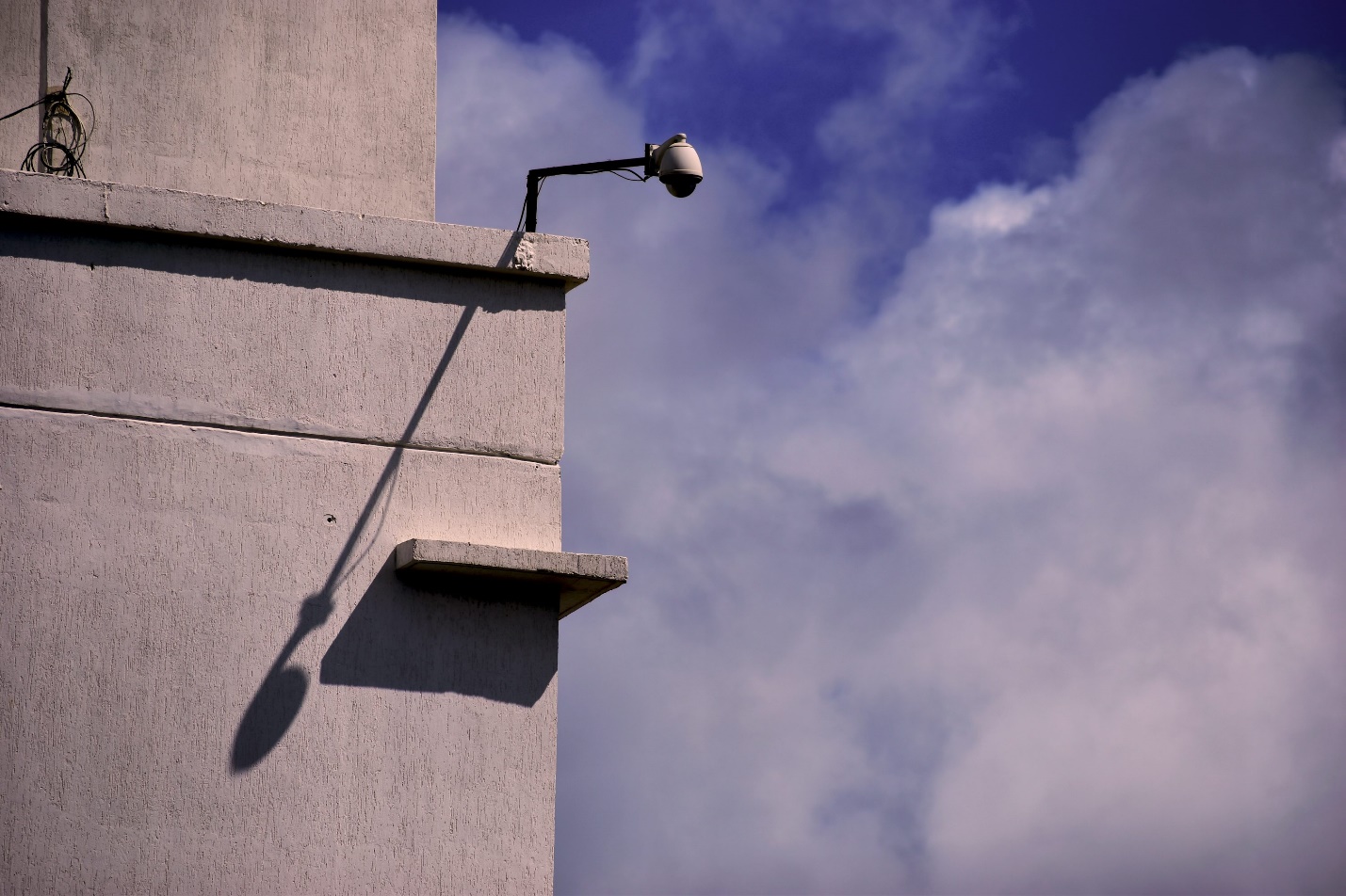 A CCTV surveillance camera installation 