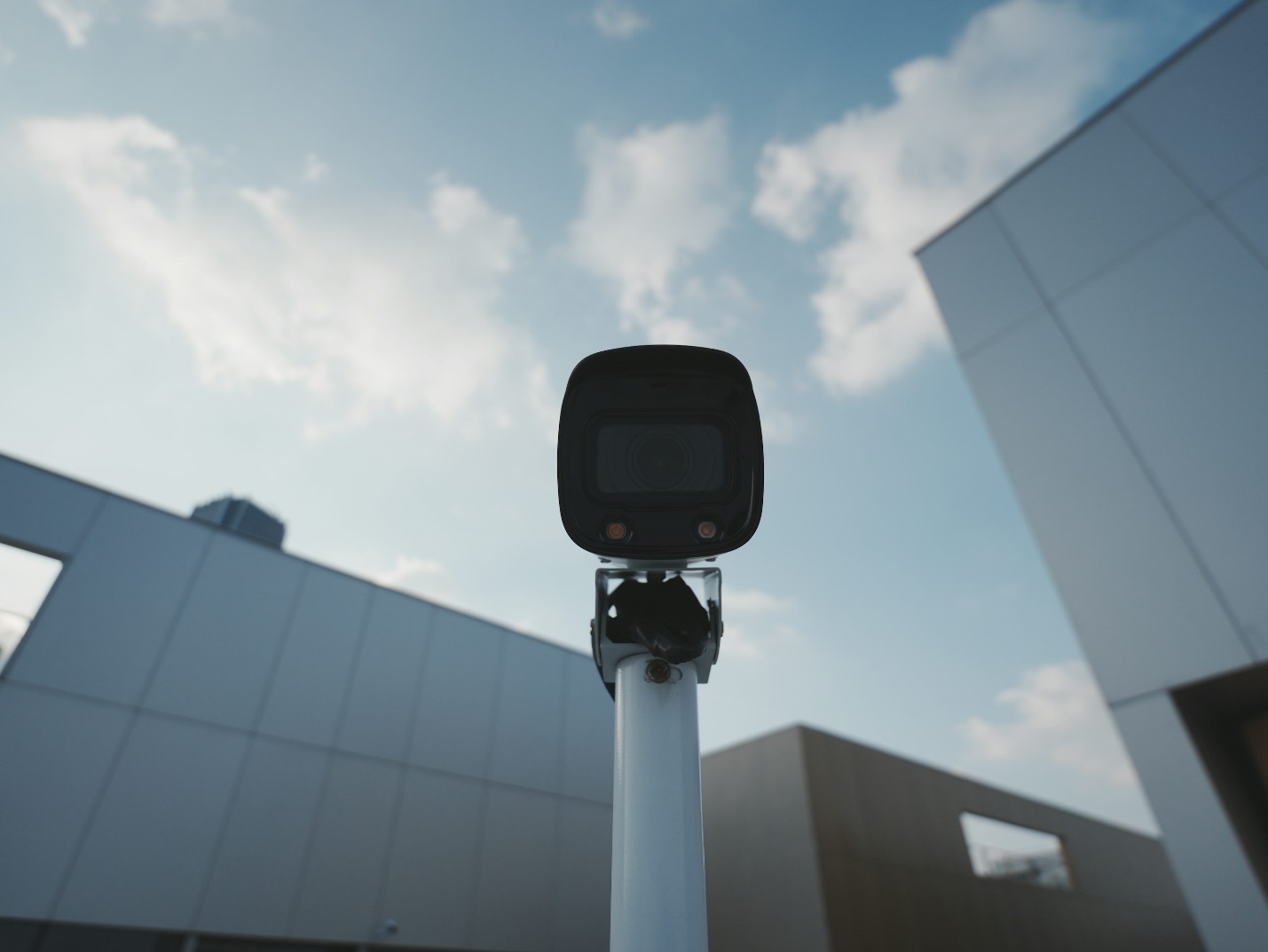 A CCTV surveillance camera installation 