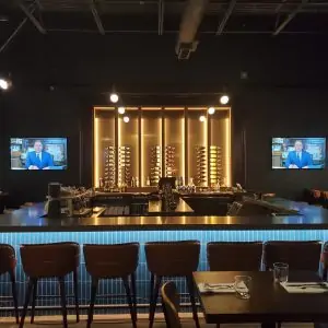 Bar display installation