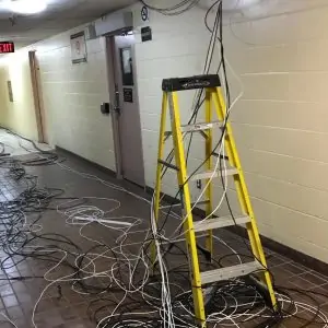 Before Organizing Existing Cables